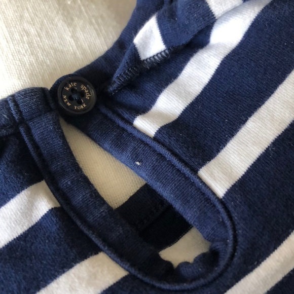 Kate Spade Short Sleeve Blue Striped T-Shirt 12M - Picture 5 of 6